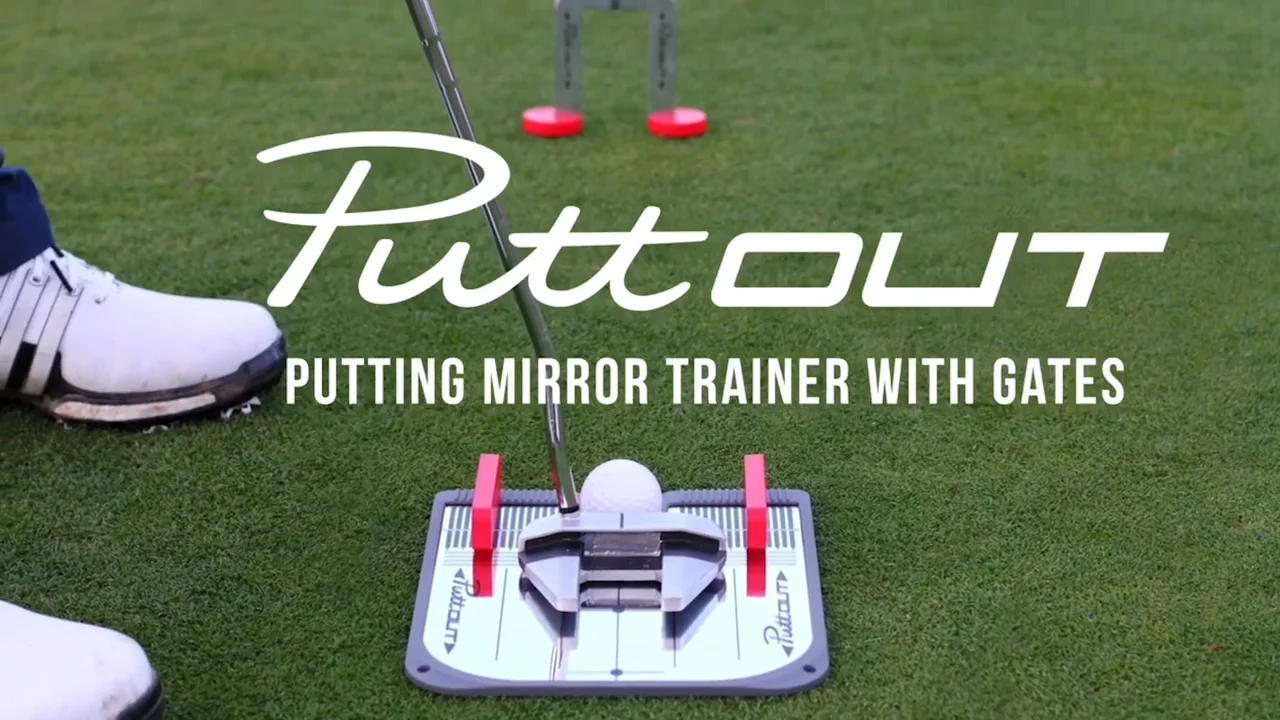 CHAMPKEY Professional Magnetic Putting Mirror With Golf Putting