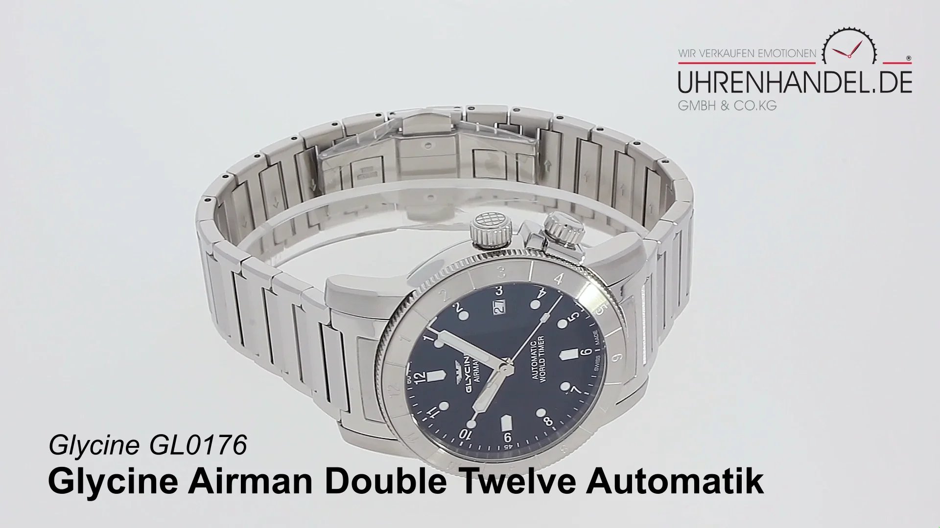 Glycine Airman 42 Double Twelve GMT Datum Automatik GL0061 on Vimeo