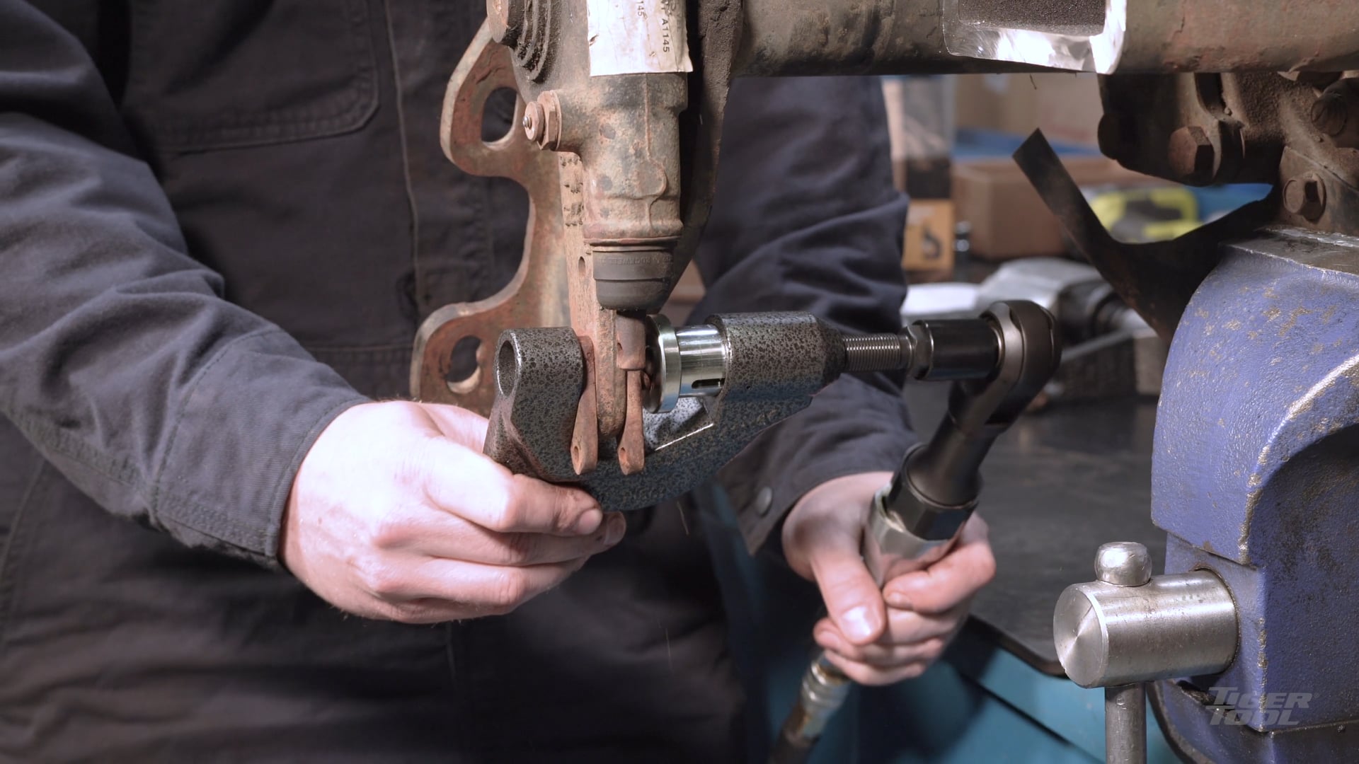 Video of Tiger Tool Brake Clevis Pin Press