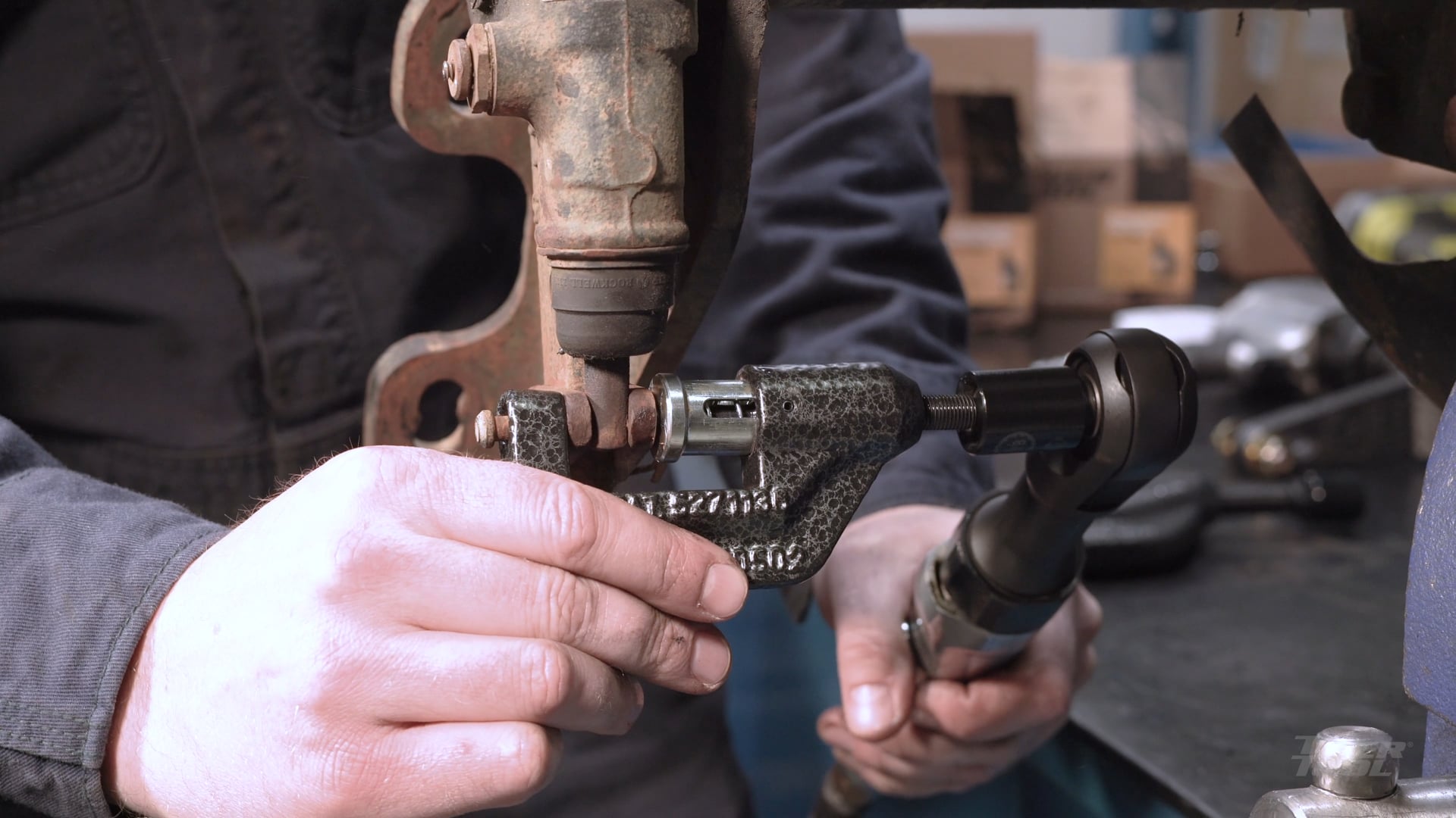 Video of Tiger Tool Slack Adjuster Rod Pin Press