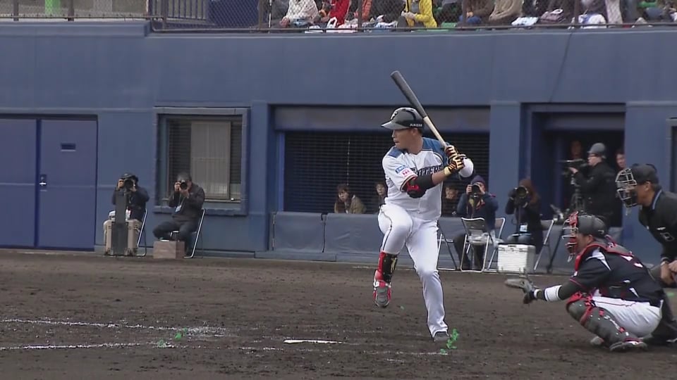 【9回裏】ファイターズ・王柏融がコンパクトにタイムリーヒット!! 2019/3/6 F-M