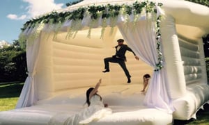 You Can Now Rent a Bouncy House for Your Big Day