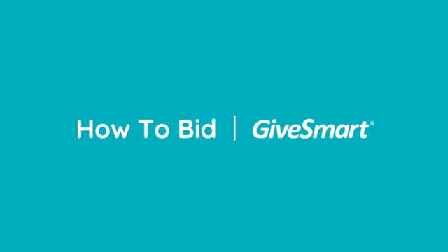 stil Søjle indeks How To Bid With GiveSmart on Vimeo