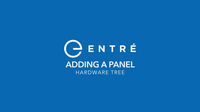 How to Add a Panel in Entré