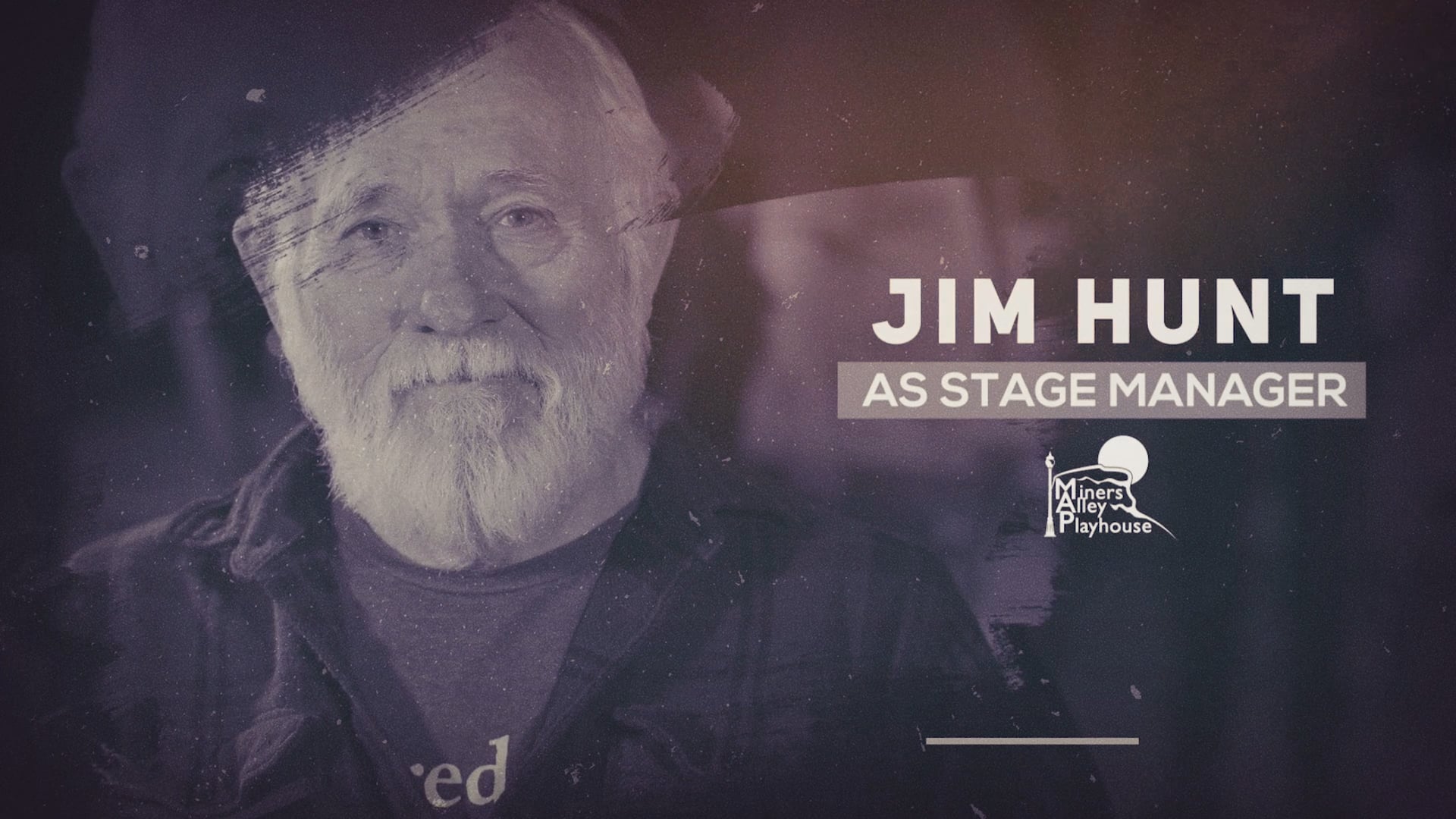 Meet the Citizens of Our Town - Jim Hunt as The Stage Manager