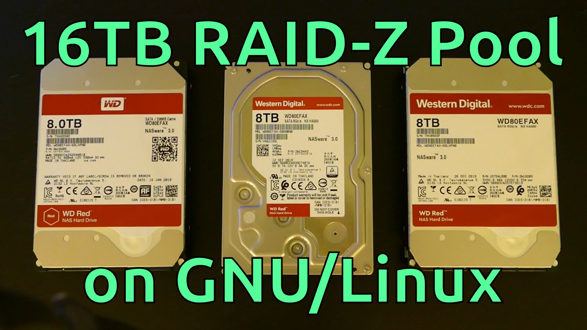 8TB WD Red Unboxings + ZFS Storage Pool on Linux