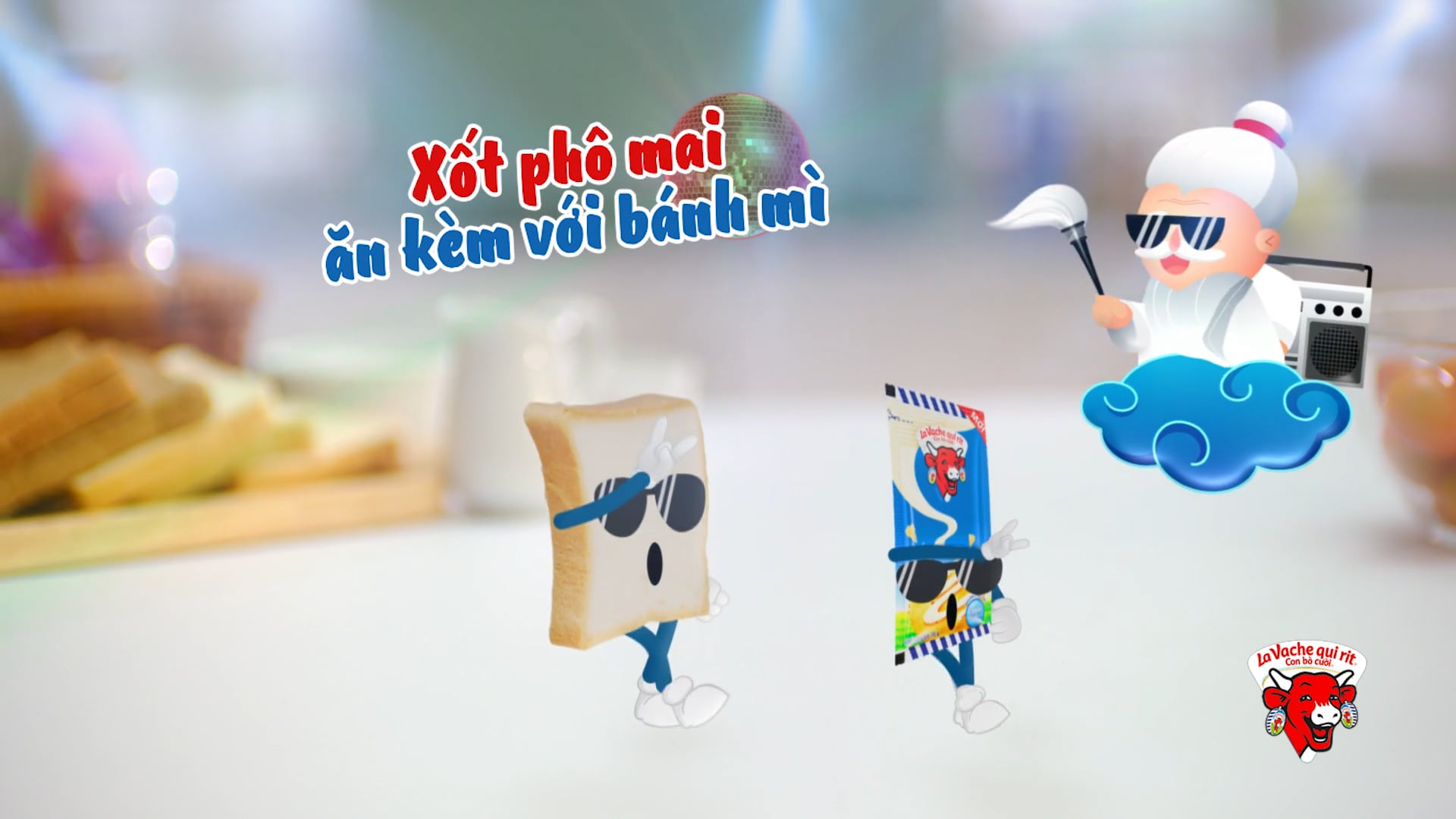 Xốt Phômai Con bò cười - Bánh sandwich