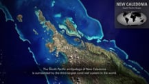 Satellite image of New Caledonia