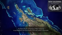 Satellite image of New Caledonia