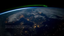 International Space Station image of night lights in Scandinavia