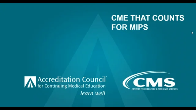 CME that Counts for MIPS Webinar