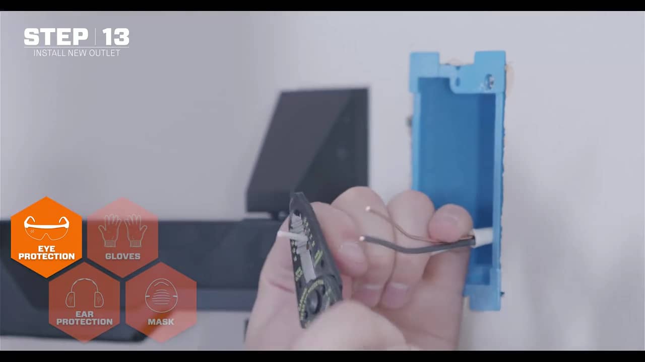 How To Add An Outlet For A Wall Mounted TV on Vimeo