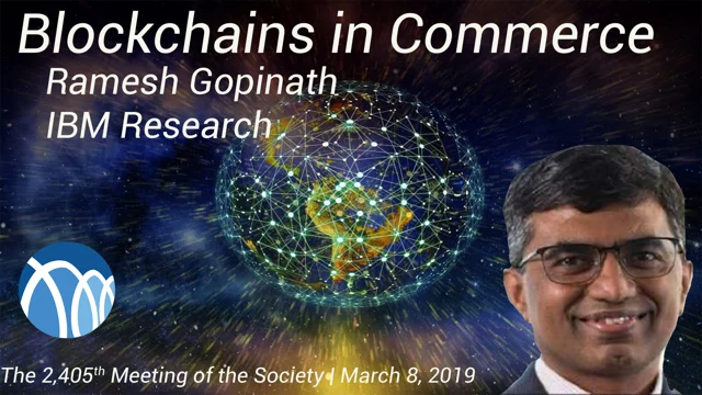 Blockchains in Commerce - Ramesh Gopinath - PSW Science