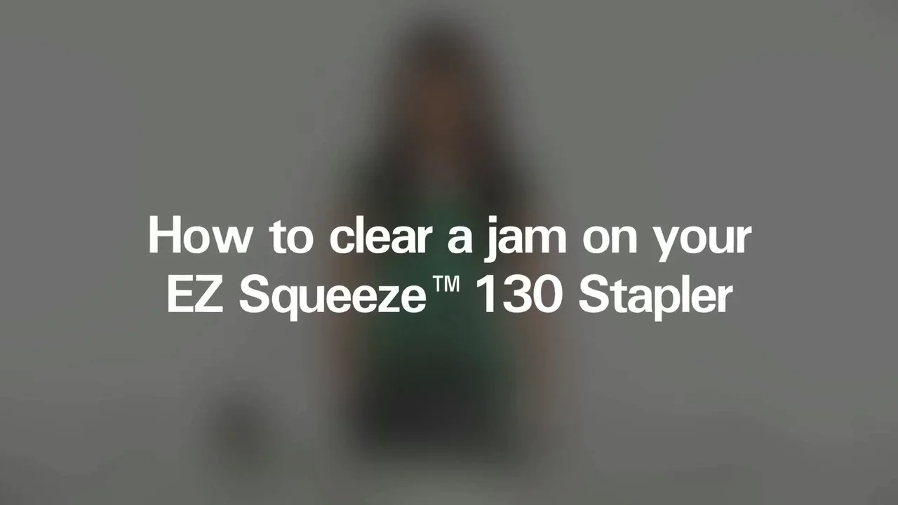 How to Clear a Jam on Your EZ Squeeze 130 Stapler