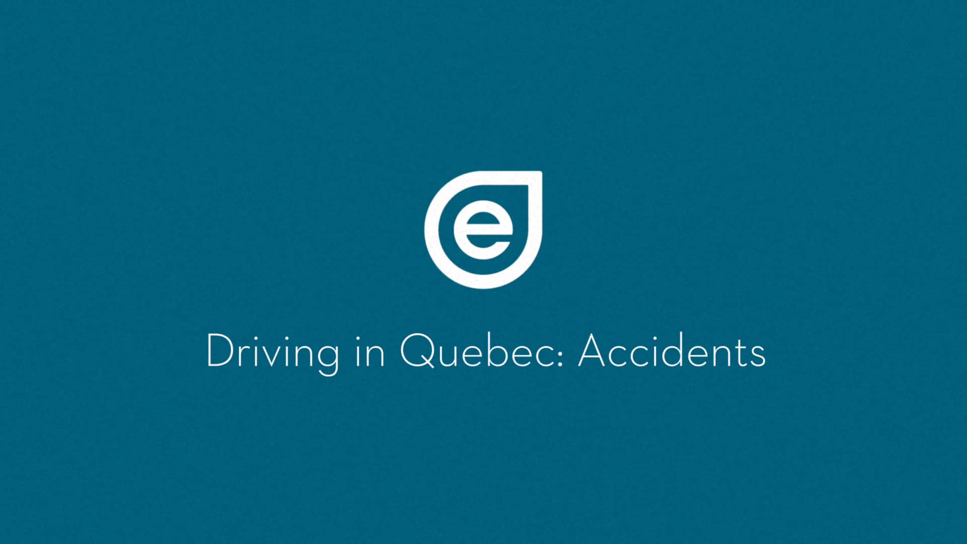 Éducaloi 8 Getting Started in Quebec Driving in Quebec Accidents on