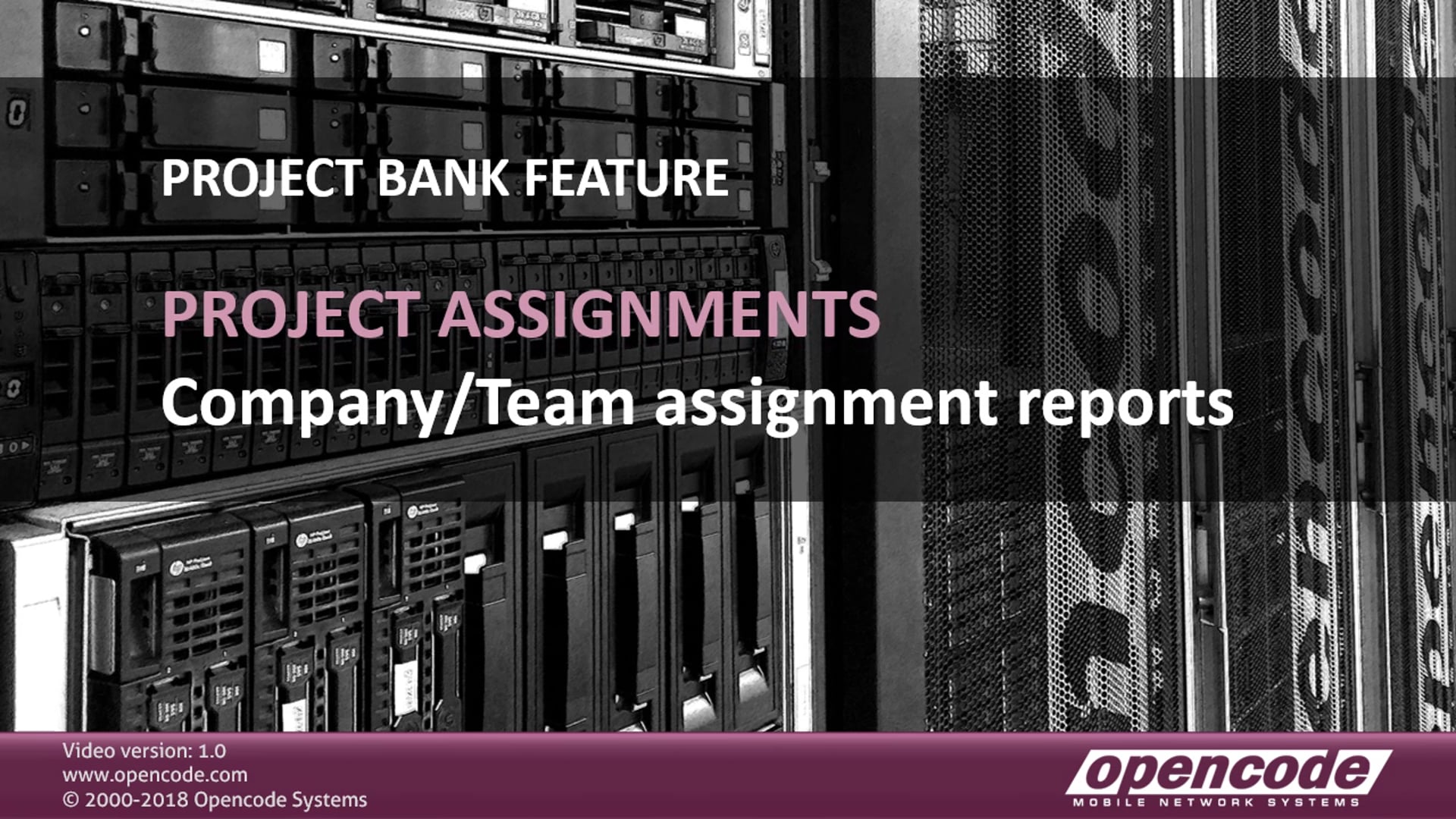 Project Bank Assignment Reports | Opencode Systems