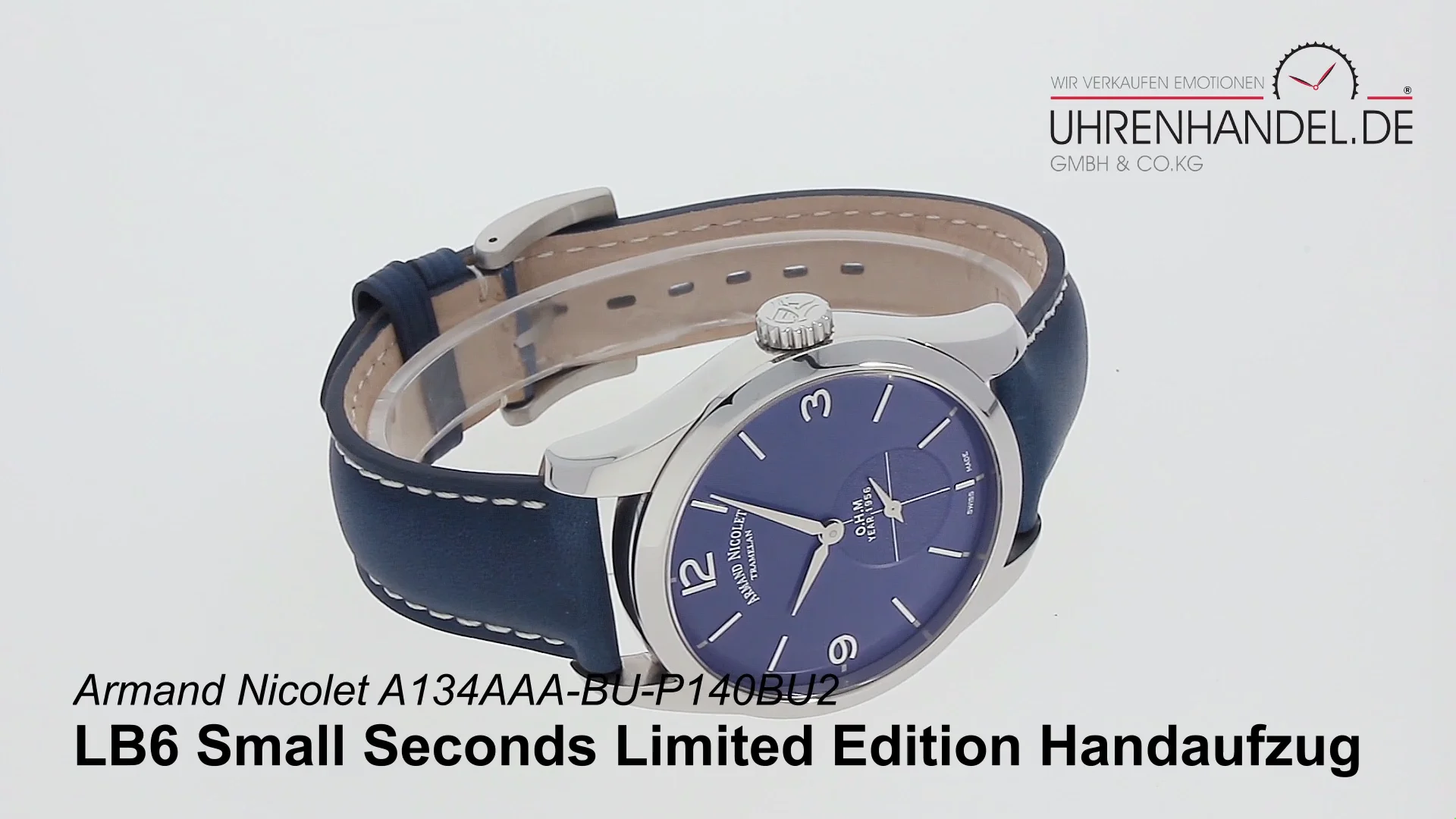 Armand Nicolet LB6 Small Seconds Limited Edition A134AAA BU P140BU2