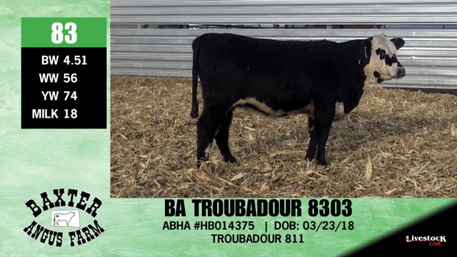 Lot #83 - BA TROUBADOUR 8303