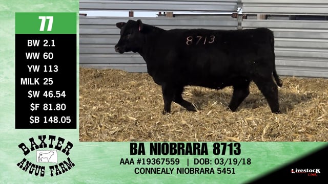 Lot #77 - BA NIOBRARA 8713