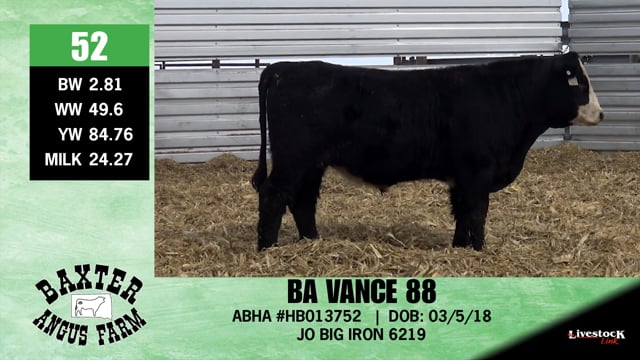 Lot #52 - BA VANCE 88