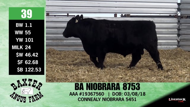 Lot #39 - BA NIOBRARA 8753
