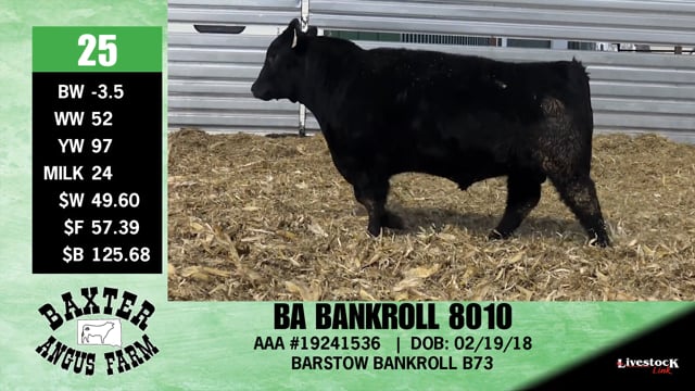 Lot #25 - BA BANKROLL 8010