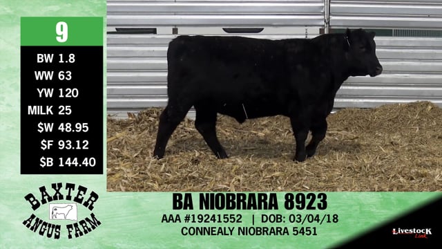Lot #9 - BA NIOBRARA 8923