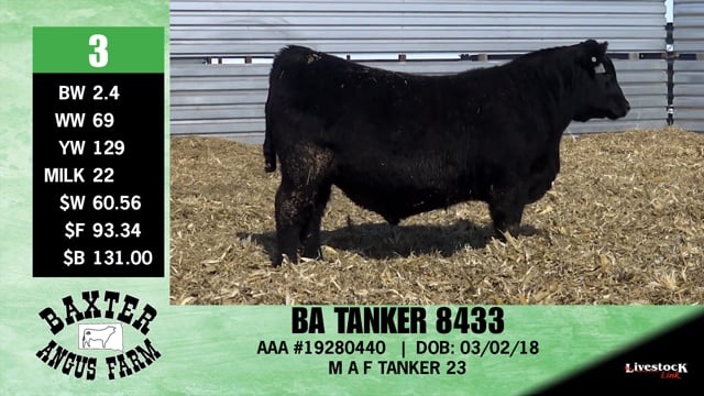 Lot #3 - BA TANKER 8433