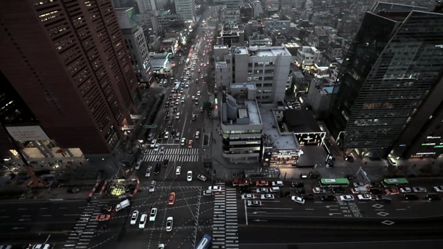 Seoul, City, Streets, Road, Night View