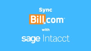 How to Sync Bill.com with Sage Intacct