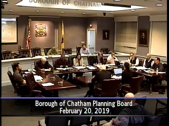 Borough of Chatham, Planning Board, February 20, 2019 on Vimeo