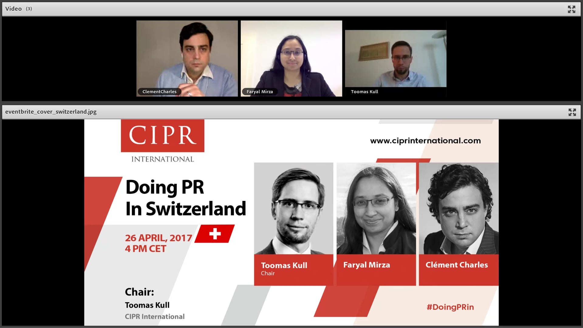 CIPR International - #DoingPRin Switzerland - 2017