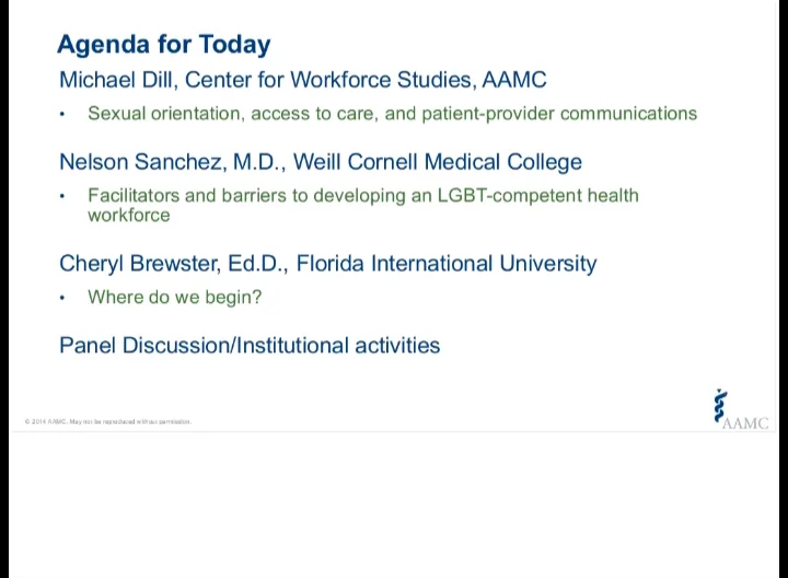 Building an LGBT Competent Health Workforce Facilitators and Barriers Webinar