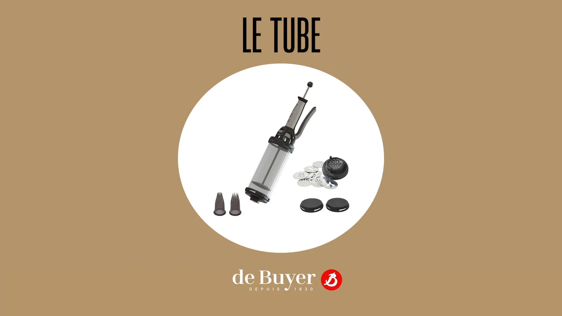de Buyer - Le Tube : piston à pression - Notice d'utilisation -  Instructions for use - Gebrauchsanweisung on Vimeo