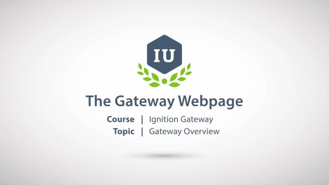 The Gateway Webpage Video at Inductive University