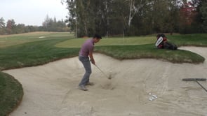 Leave Clubhead In Sand - Bunker