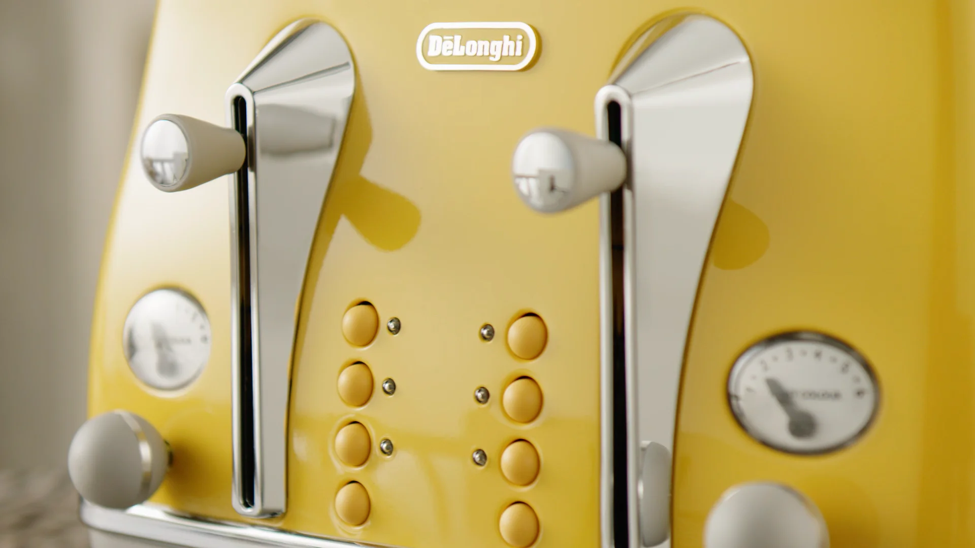 De Longhi Icona Capitals 4 Slice New York Yellow