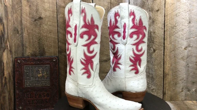 White sales ostrich boots