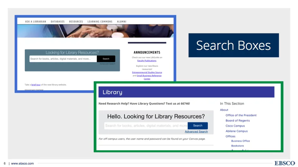 Integrating EDS in your Library