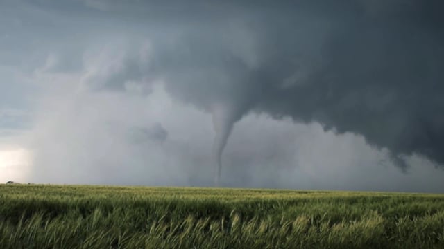 tornado, storm, field