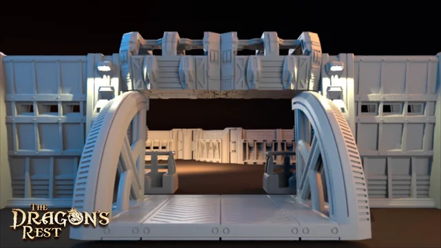 sci fi fortress gate