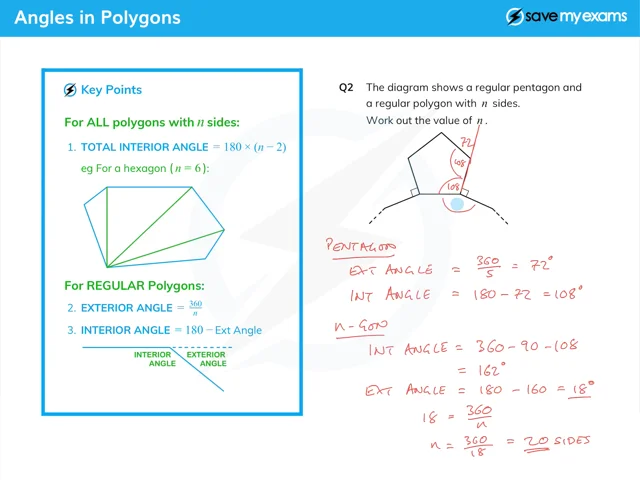 Angles in Polygons, CIE IGCSE Maths: Core Revision Notes 2023