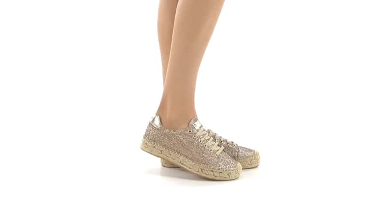 replay espadrilles gold