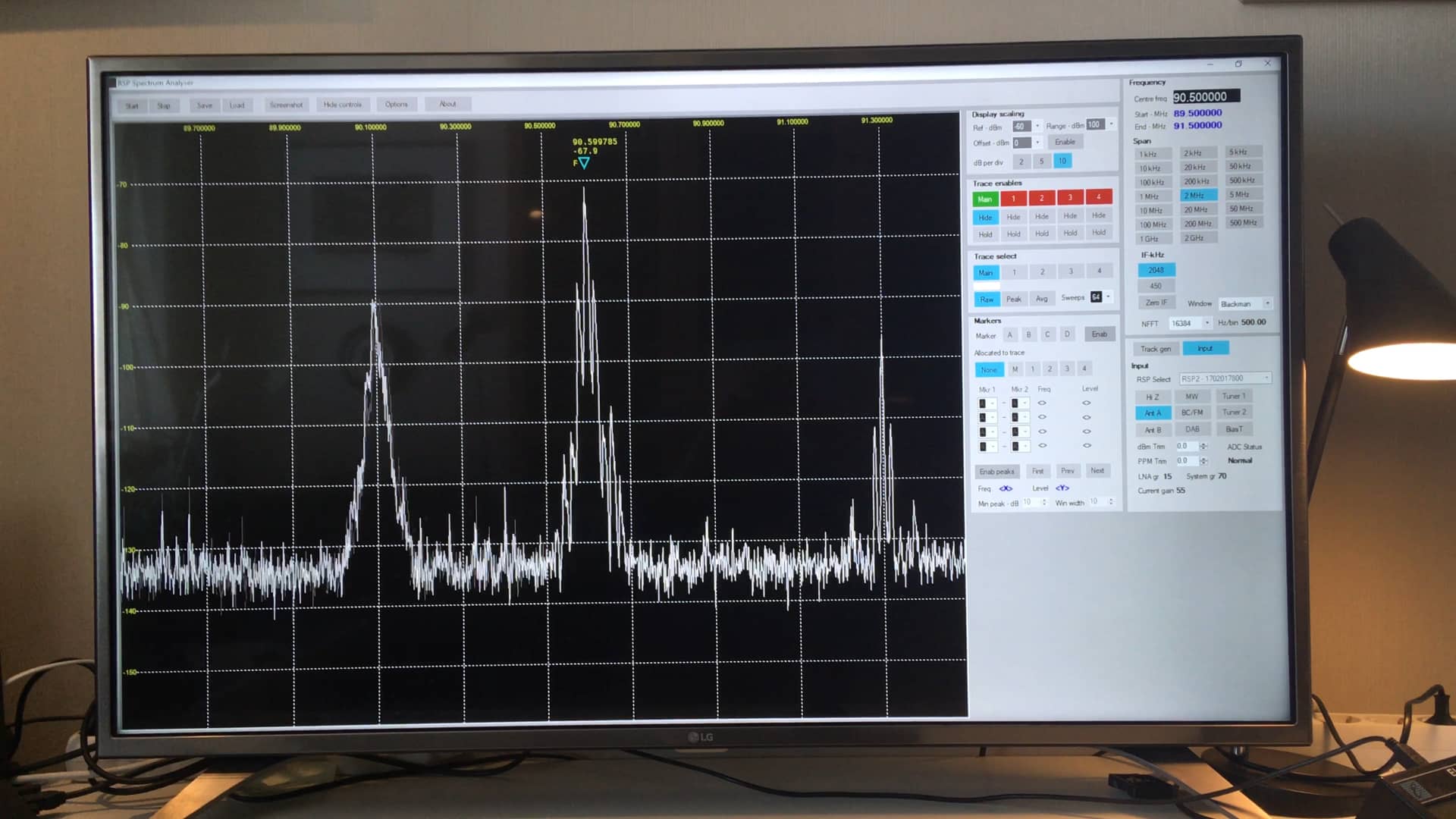RSP Spectrum Analyzer 10 kHz 2 GHz on Vimeo