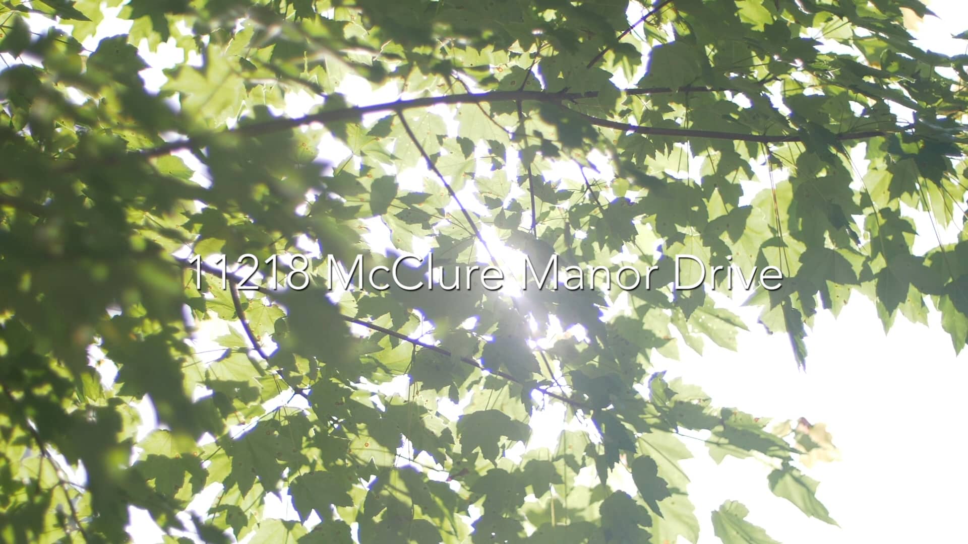 11218 McClure Manor Dr on Vimeo