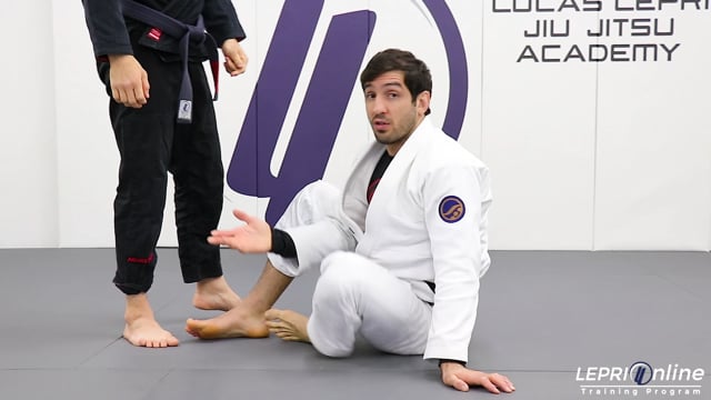 De La Riva to Sweep to Straight Ankle or Pass to Side Control