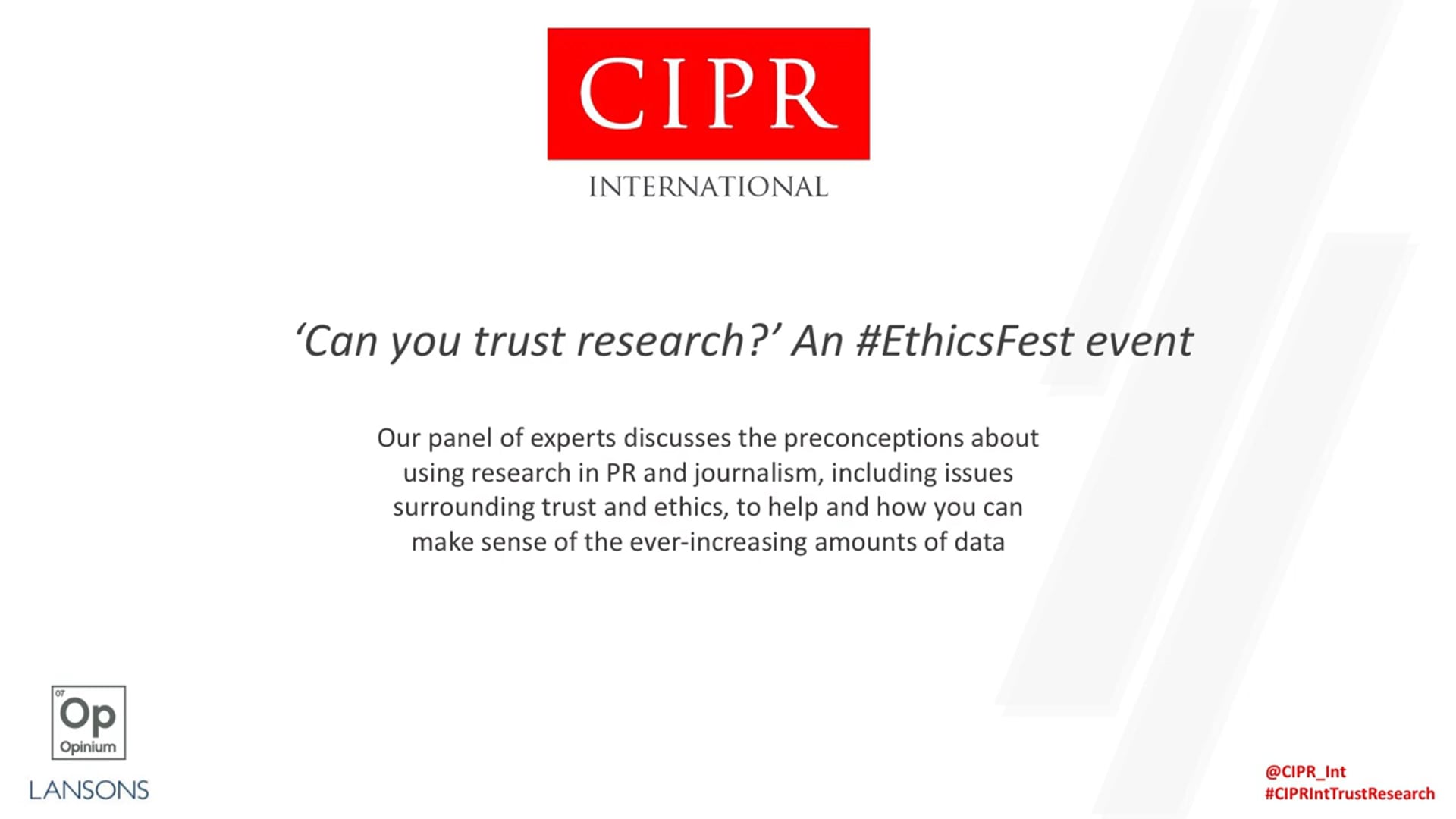 Can you trust research?