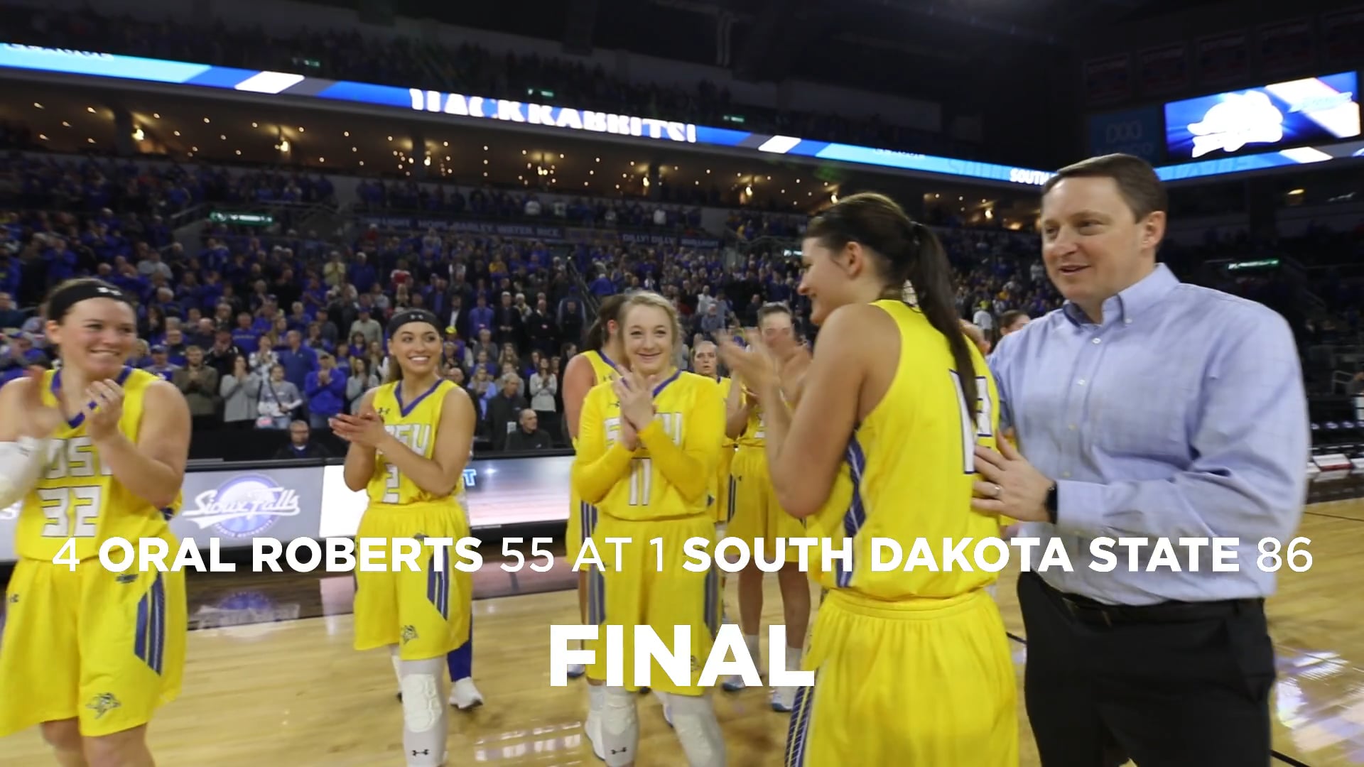 2019 Summit League Women's Round 2 - Oral Roberts Vs South Dakota State ...