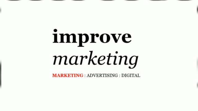 Improve Marketing - Video - 2