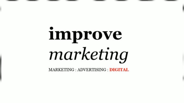 Improve Marketing - Video - 3